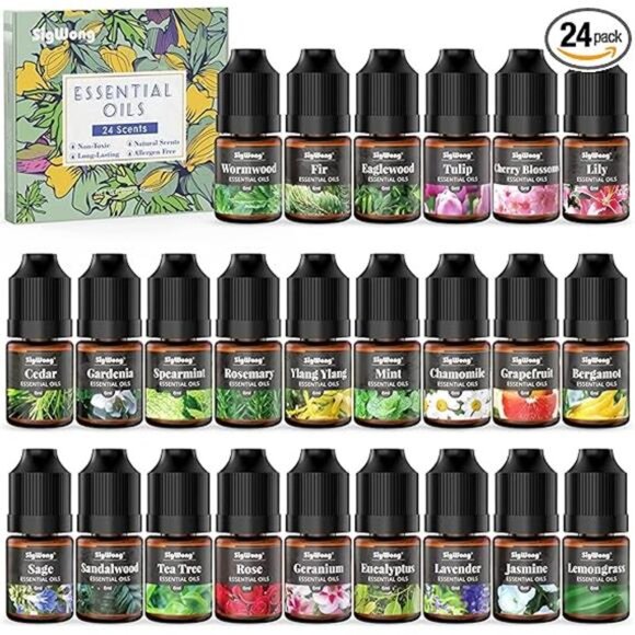 Essential Oils Set, 24 Scents Fragrance Oil for Candle Soap Making, Long Lasting - Picture 7 of 7